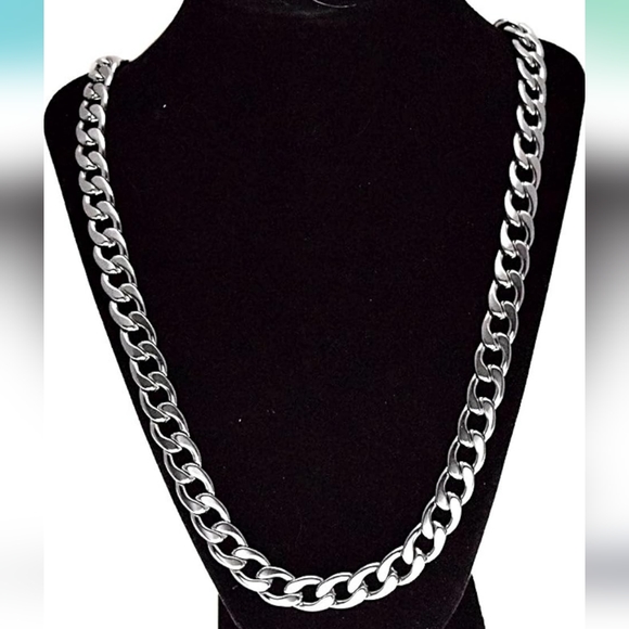 2 Pcs/Set Necklace Bracelet For Men/Women,Classic Fashion Y2k Stainless Steel. - Picture 10 of 12